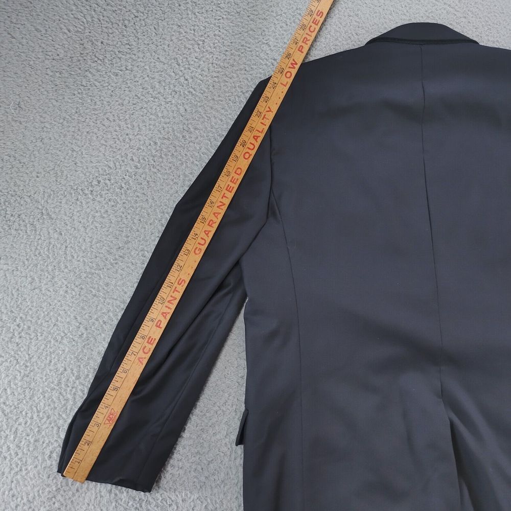 Hickey Freeman Ing Loro Piana Blazer Sport Jacket Mens 41 R Navy Blue 100% Wool - Picture 15 of 16